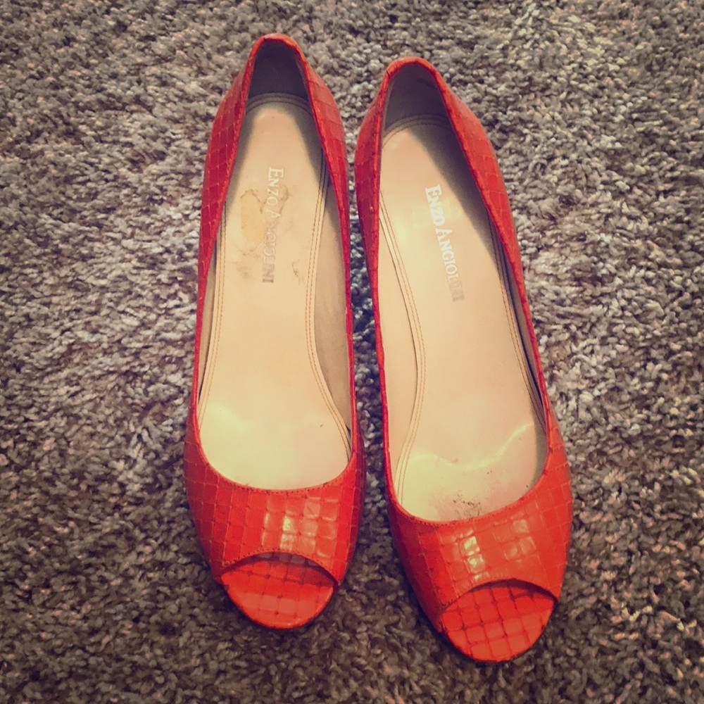 Orange Croc Enzo Angiolini Maylie size 8